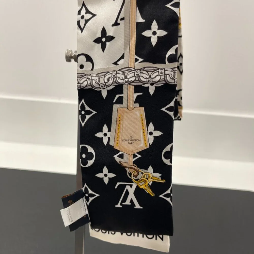 Louis Vuitton Silk Monogram Confidential Bandeau Black (JB1353)